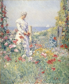 In the Garden (Celia Thaxter in Her Garden) by Childe Hassam