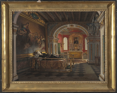 Interior of the chapel of Saint Stanislaus Kostka in Rome by Karol Miller