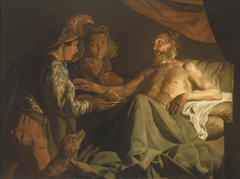 Isaac Blessing Jacob by Matthias Stom