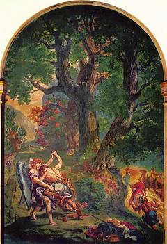 Jacob Wrestling with the Angel by Eugène Delacroix