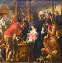 L'Adoration des bergers by Jacob Jordaens