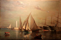 L'Entrée du port de Sète by Jules Troncy