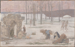 L'Hiver, esquisse pour l'Hôtel de Ville de Paris by Pierre Puvis de Chavannes