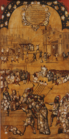 La Conquista de México. Tabla IV by Miguel Gonzales