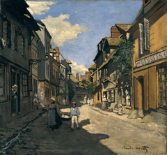 La rue de la Bavolle à Honfleur by Claude Monet