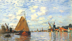 La Zaan à Zaandam by Claude Monet