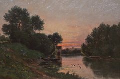 Landscape by Charles-François Daubigny