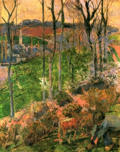 Landscape from Pont-Aven, Brittany by Paul Gauguin