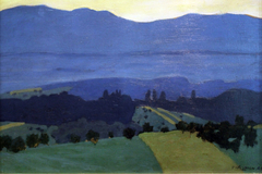 Landscape in the Jura Mountains near Romanel by Félix Vallotton