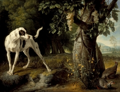 Landscape with a Dog and Partridges by Alexandre-François Desportes