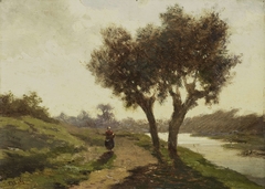 Landscape with two Trees by Paul Joseph Constantin Gabriël