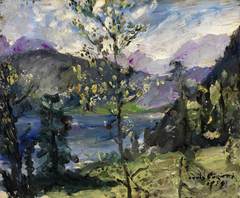 Landschaft am Walchensee by Lovis Corinth