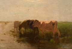 Landschap met koeien by Willem Maris