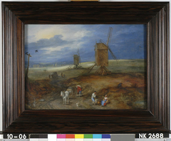 Landschap met molens by Jan Brueghel the Elder