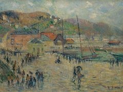 Le Grand Quai, Fécamp by Gustave Loiseau