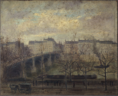 Le pont de la Tournelle en 1918 by Victor Lecomte