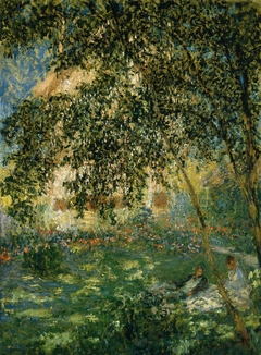 Le repos dans le jardin, Argenteuil by Claude Monet