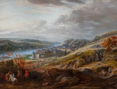 Le siège de la ville et du château de Dinant sur la Meuse en mai 1675 by Adam Frans van der Meulen