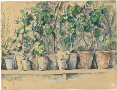 Les pots de fleurs by Paul Cézanne