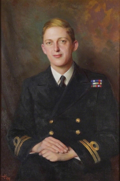 Lt-Cdr Thomas Hornyold-Strickland, 7th Count della Catena (1921-1983) by Edward Caruana Dingli