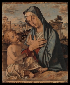 Madonna Adoring the Child by Bartolomeo Montagna