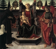 Madonna and Child Enthroned by Francesco Botticini