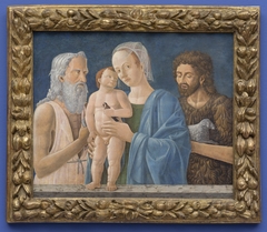 Madonna met de HH. Hieronymus en Johannes de Doper by anonymous painter