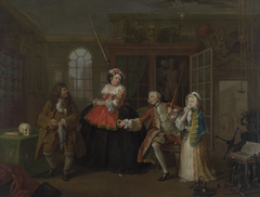 Marriage à-la-mode: 3. The Inspection by William Hogarth