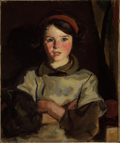 Mary with a Red Ribbon by Robert Henri