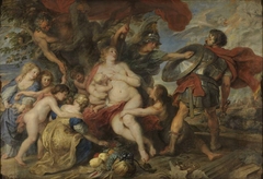 Minerva protects Fertility from Mars by Peter Paul Rubens