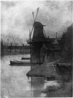 Molen aan het water by Eduard Karsen