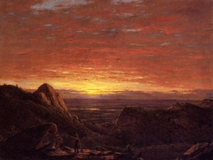 Morning, Looking East over the Hudson Valley from Catskill Mountains by Frederic Edwin Church