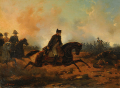 Napoleón chargeant a Waterloo (Napoleón a la carga en Waterloo) by Hippolyte Bellangé