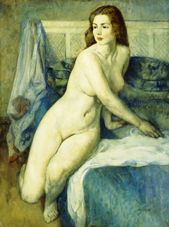 Nude in a Blue Interior by Leon Kroll