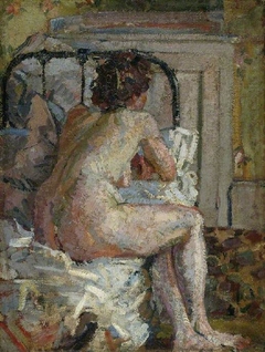 Nude on a bed by Harold Gilman