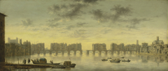 Old London Bridge by Claude de Jongh