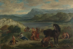 Ovid among the Scythians by Eugène Delacroix