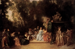 Party in the Open Air by Antoine Watteau