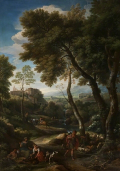 Pastoral Landscape by Jan Frans van Bloemen