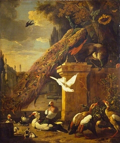 Peacocks and Ducks by Melchior d'Hondecoeter