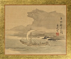 Picture of Kyoto Seascape under the Night Moon by Tani Bunchō