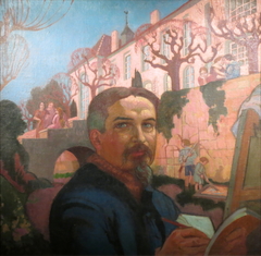 Portrait de l’artiste devant le Prieuré by Maurice Denis