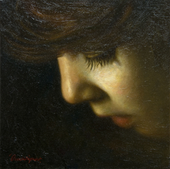 "Portrait of a little girl" by Οδυσσέας Οικονόμου