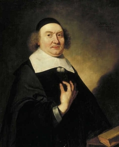 Portrait of a 56 Year Old Protestant Minister by Caspar Netscher