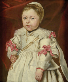 Portrait of a Child holding a Rattle by Cornelis de Vos