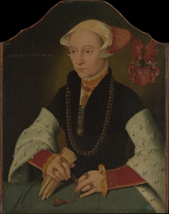 Portrait of a Woman of the Slosgin Family of Cologne by Barthel Bruyn the Younger