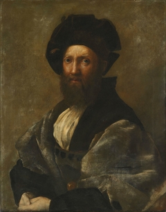 Portrait of B. Castiglione. Copy after Raphael by Hans Heyerdahl