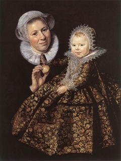 Portrait of Catharina Hooft and her nurse by Frans Hals