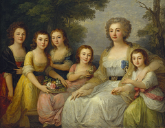 Portrait of Countess A.S. Protasova with her Nices by Angelica Kauffman