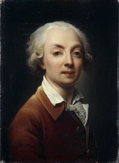 Portrait of Gagneraux by himself by Panini